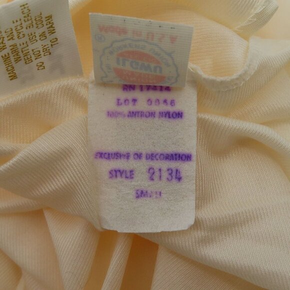 Miss Elaine Women Small Ivory Lace Trim Nightgown Dress Vintage Union Made USA - Picture 9 of 11